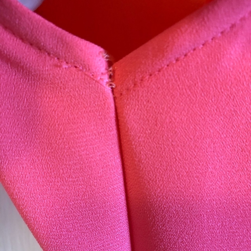 MADEWELL Bungalow Coral / Pink Viscose Crepe Dress Effortless Throw on Flowy - Picture 7 of 7